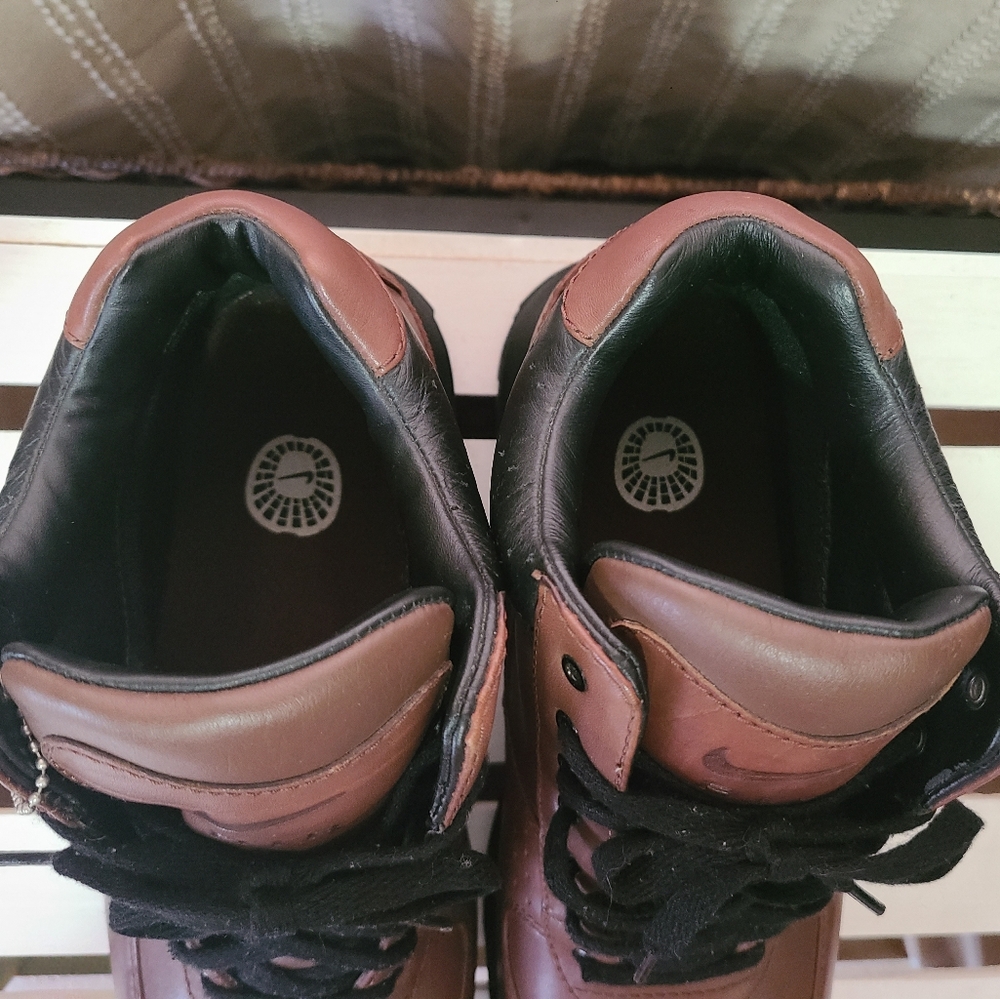 NIKE AIR MAX GOADOME BROWN LEATHER ACG BOOTS SIZE 11 - Picture 6 of 16